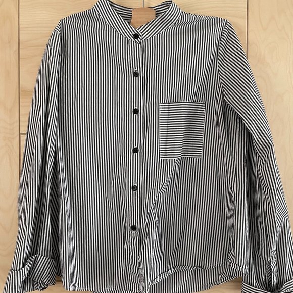 REFORMATION Billie Striped Shirt - Picture 5 of 6